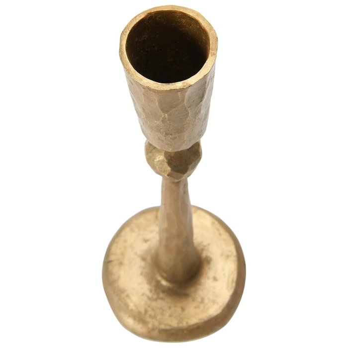 Brass Finish Taper Candle Holder