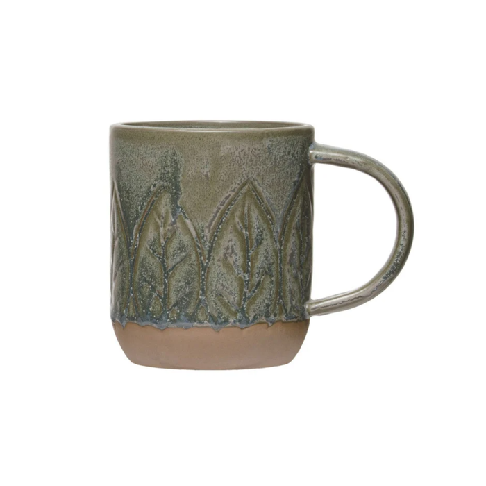 16 oz. Debossed Stoneware Mug