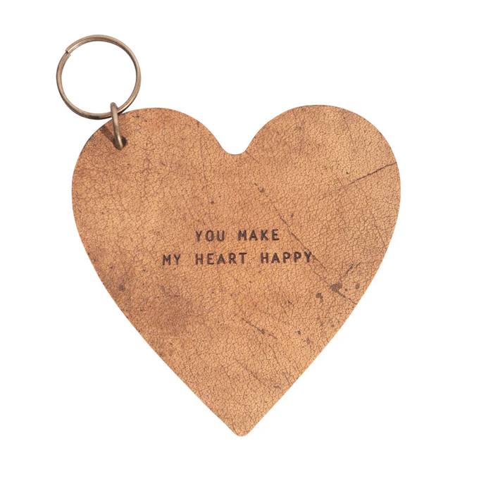 Heart Keychain - Assorted Quotes