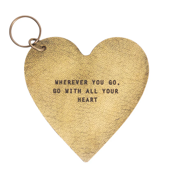 Heart Keychain - Assorted Quotes