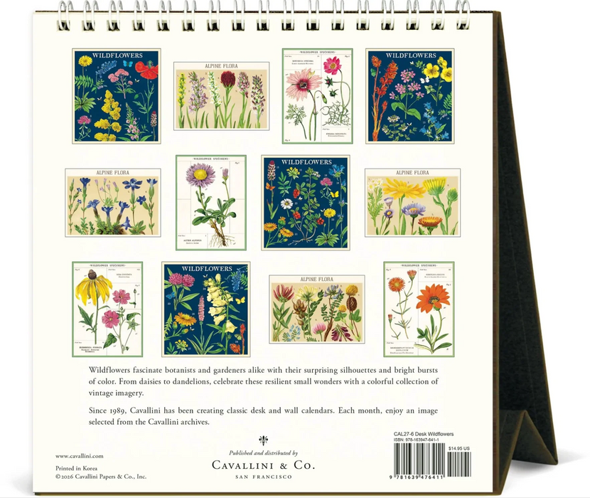 2027 Desk Calendar - Wildflowers
