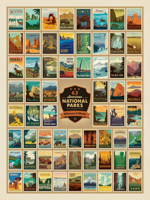 63 National Parks Puzzle