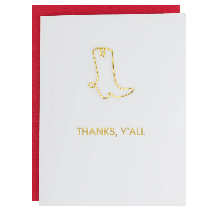 Thanks Y'all Letterpress Card