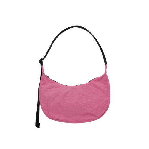 Medium Crescent Bag- Azalea Pink