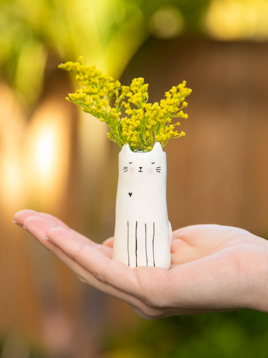 Cat Bud Vase