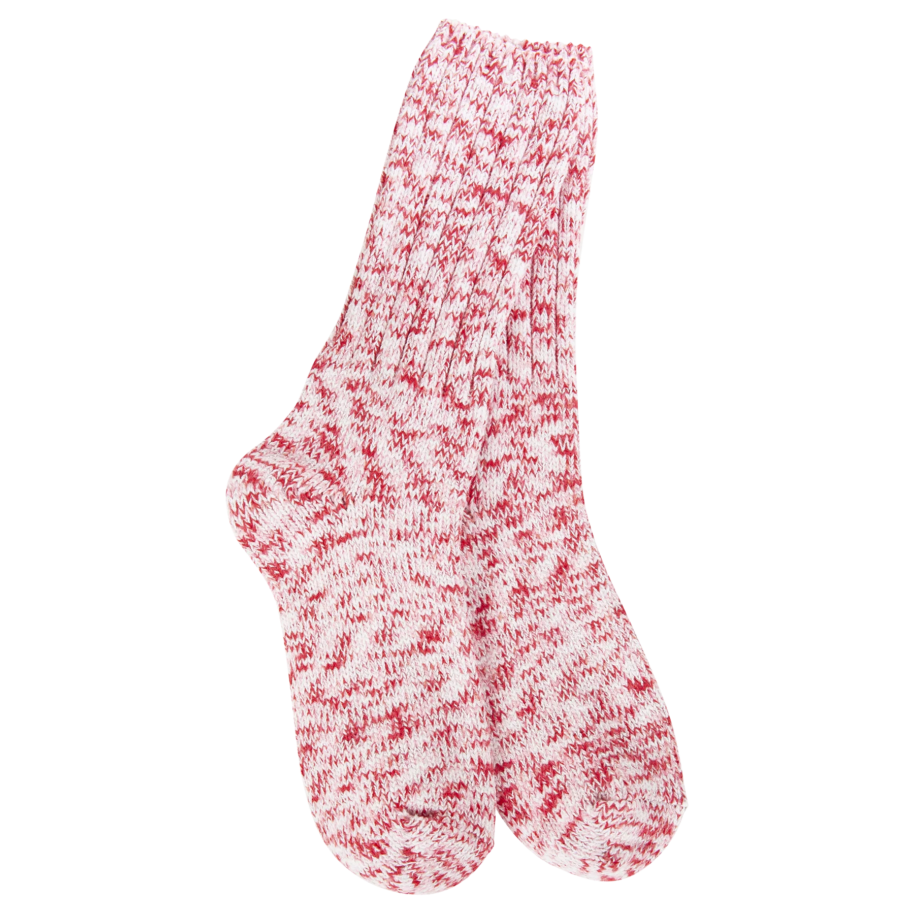 pair of Red and White Ragg Socks 