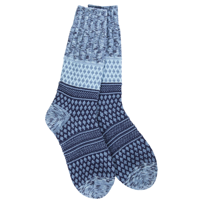Peacoat Multi Cable Crew Socks