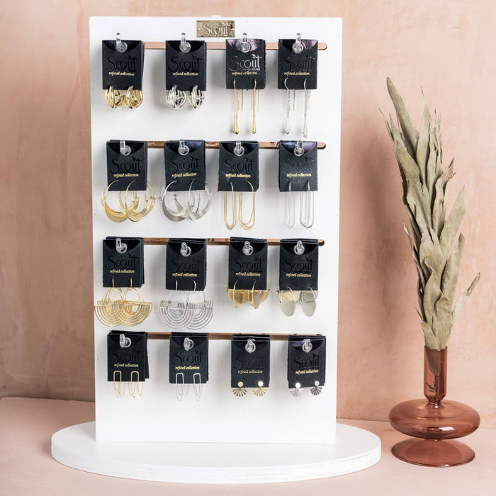 Refined Earring Collection - Teardrop Threader/Gold