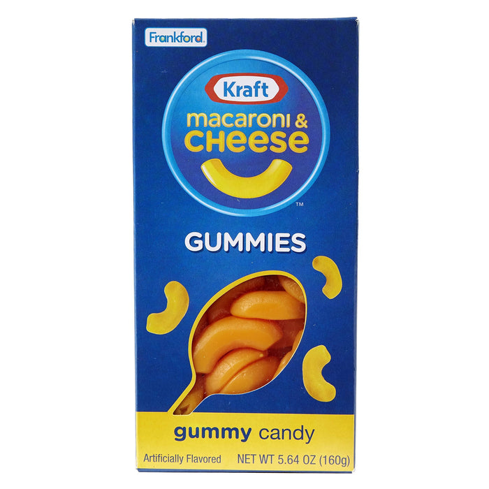 Kraft Gummy Mac & Cheese Candy, 8Ct Case