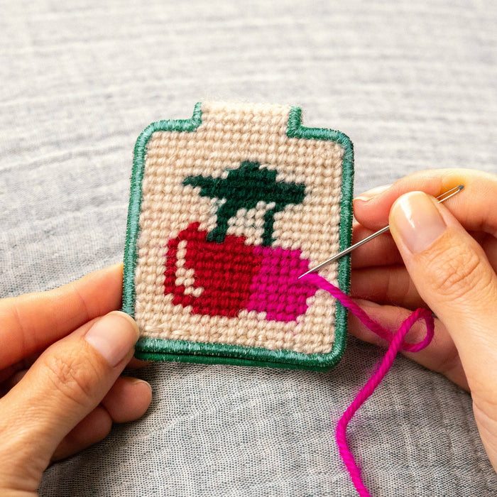 Needlepoint Keychain Kit - Cherries