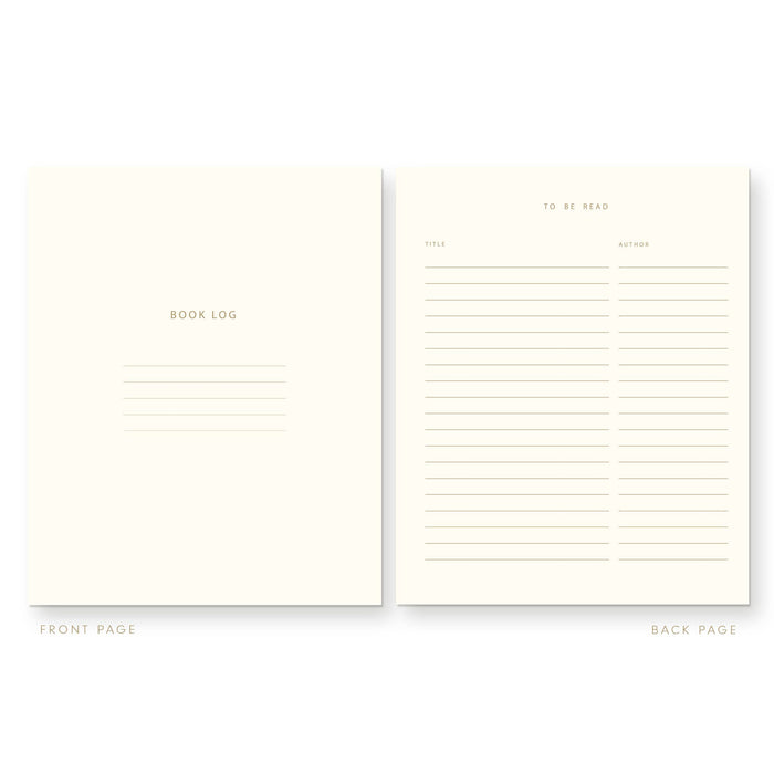 Bookmarked Book Log Reading Journal