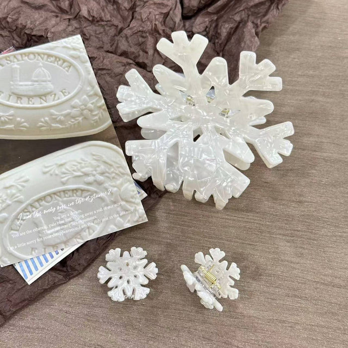 Frosty Snowflake Hair Clip, Winter Hair Accessories