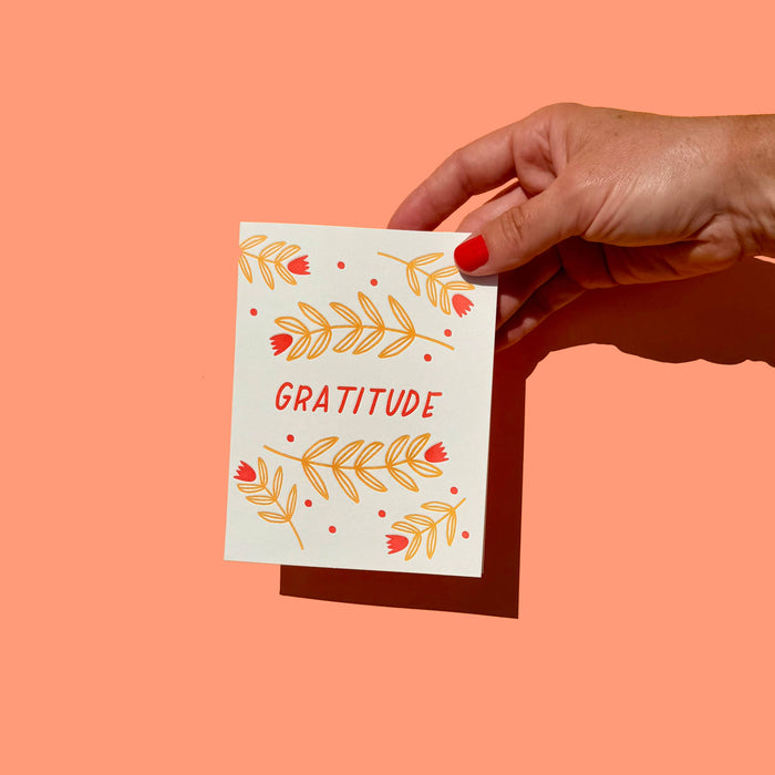 Harvest Gratitude Thanksgiving Thank You Card