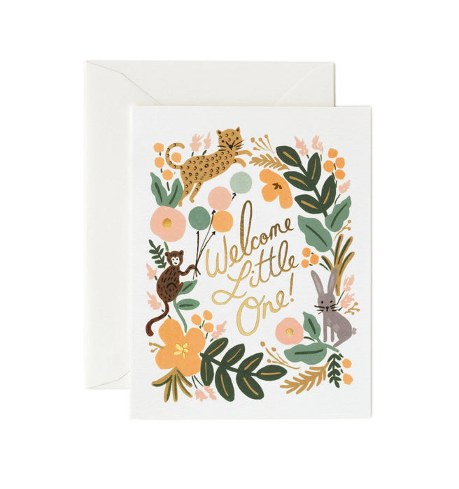 Menagerie Baby Card
