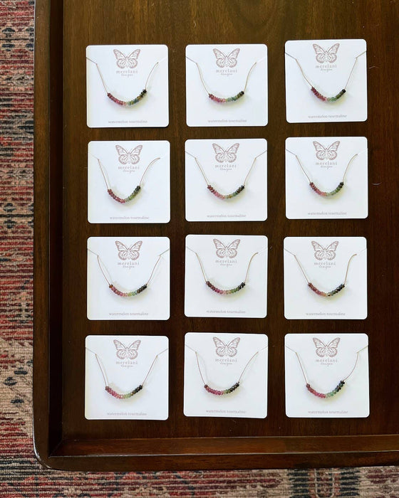 Multi-Colored Watermelon Tourmaline Necklace