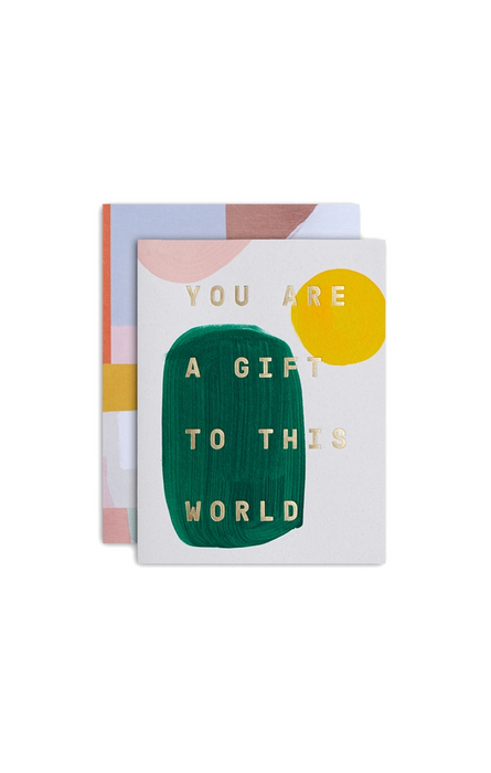Gift To This World hand-painted Card