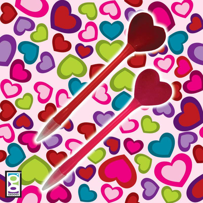 Puffy Velvet Heart Pen