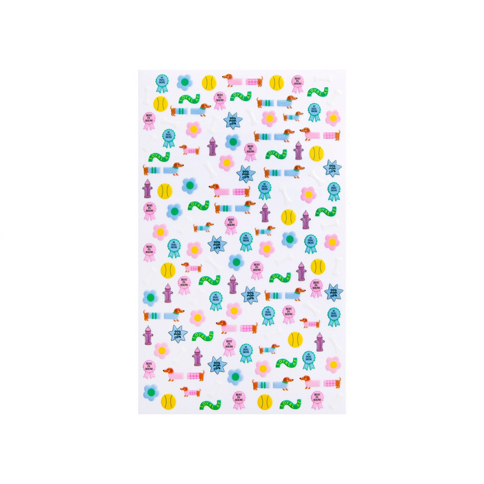 Weenie Dog Nail Stickers