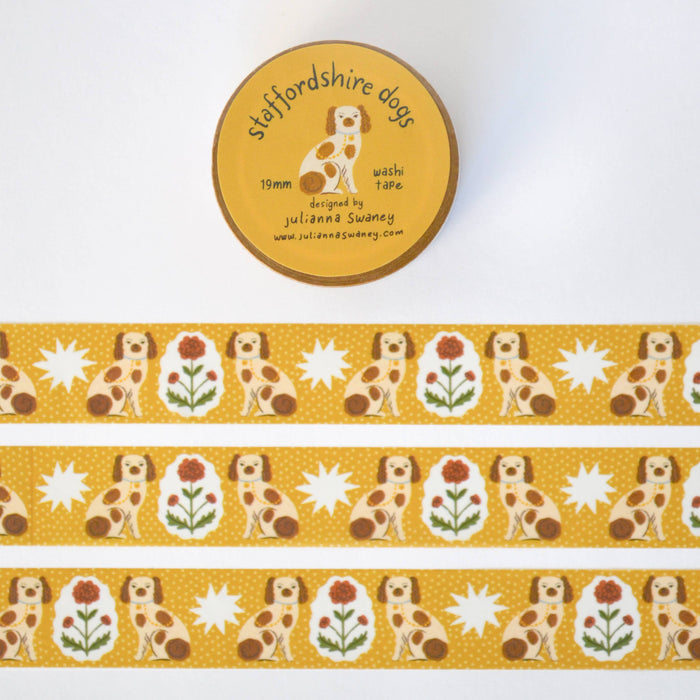 Staffordshire Spaniel Washi Tape 19mm