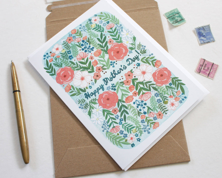 Mother's Day Card - Pink Floral Mother's Day Card
