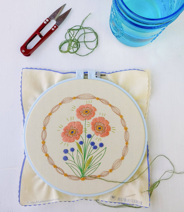 True bloom embroidery kit