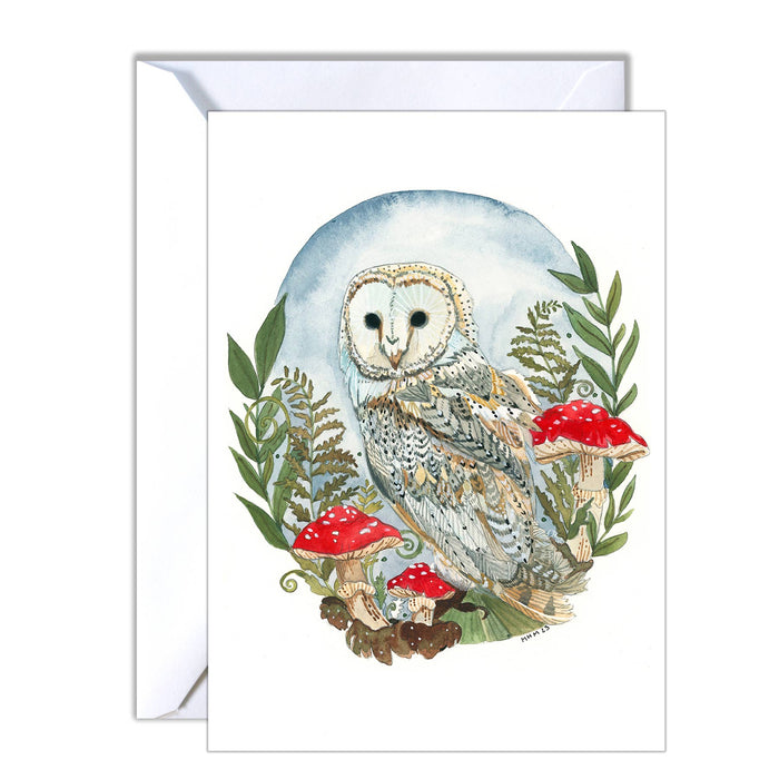 Greeting Card - Barn Owl