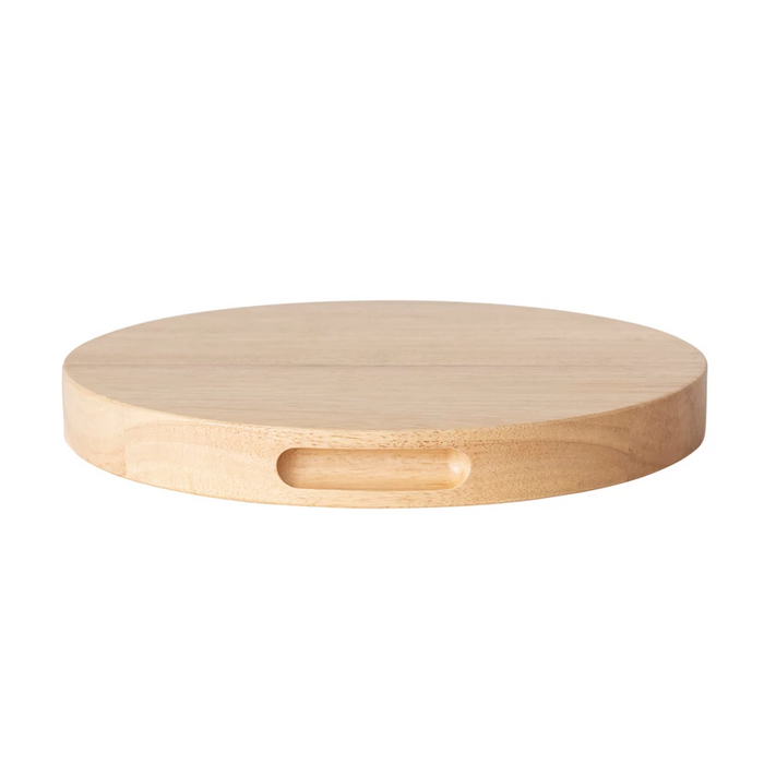 Rubberwood Round Cheese Board