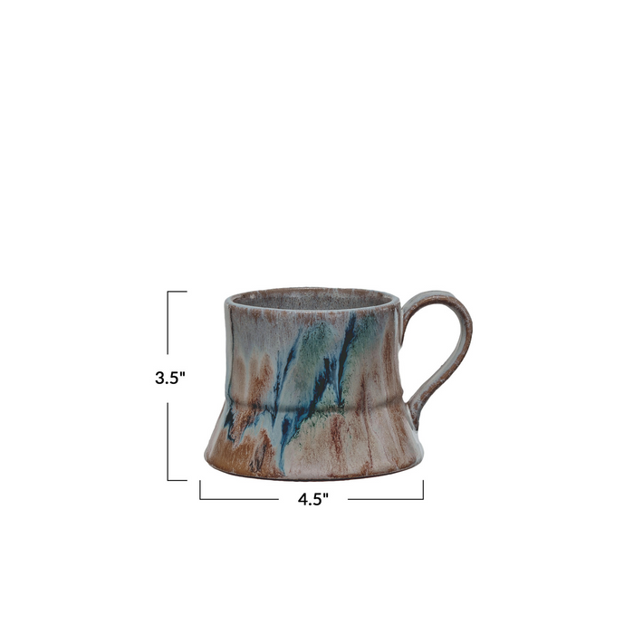 14 oz. MultiColored Stoneware Mug