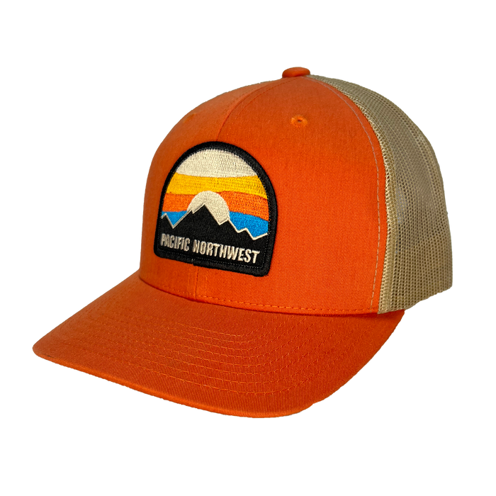 Bright Sky Curved Bill Trucker Patch Hat