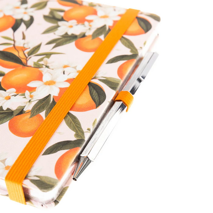 La Petite Presse Collection L'Orange Fabric-Covered Journal with Pen