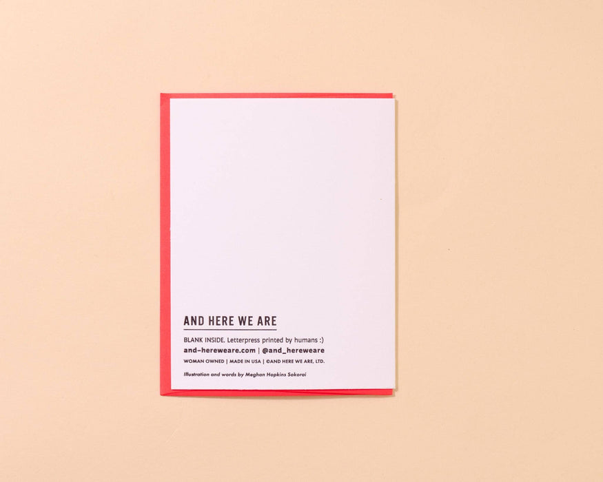 Dad is Rad Letterpress Father's Day Card