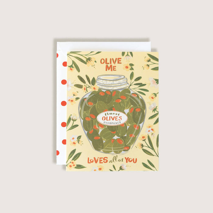 Olive Me Loves All Of You Valentine's Day Greeting Card