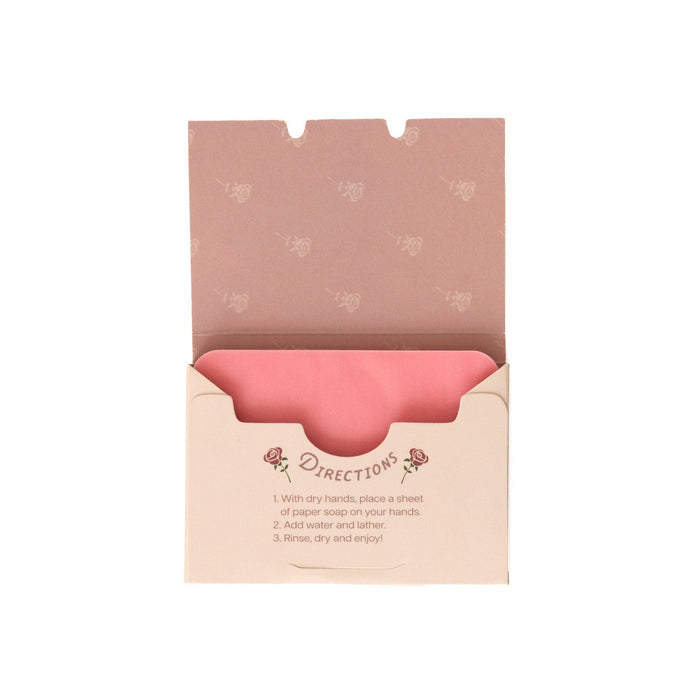 Travel Size Rose Scented Paper Soap - 50 Sheets