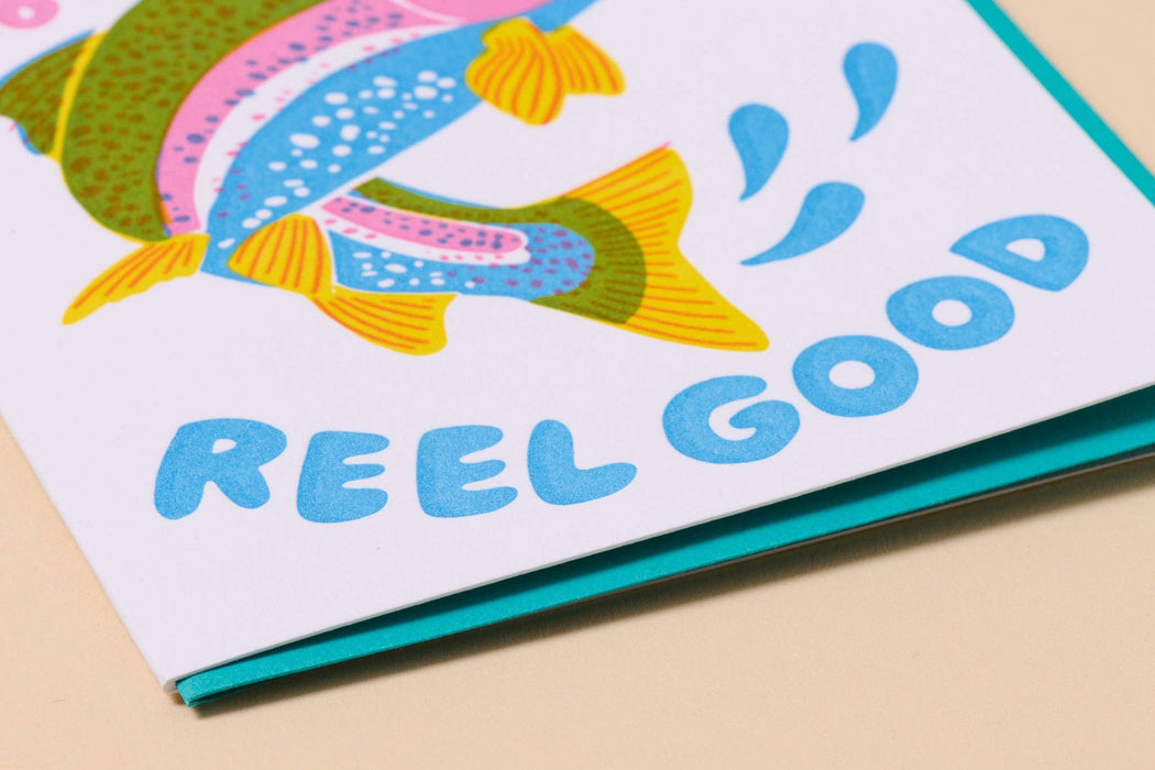 Reel Good Letterpress Birthday Card