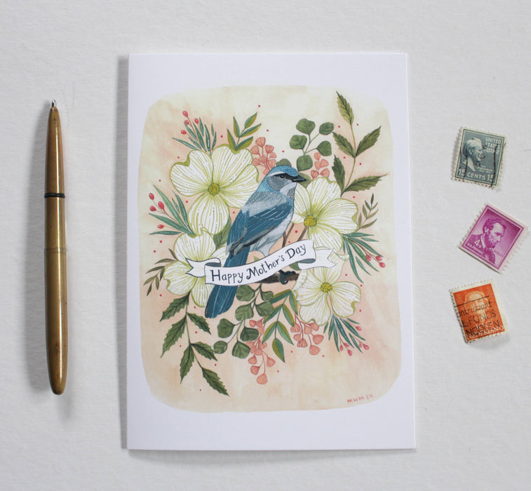 Blue Bird Mother's Day Card