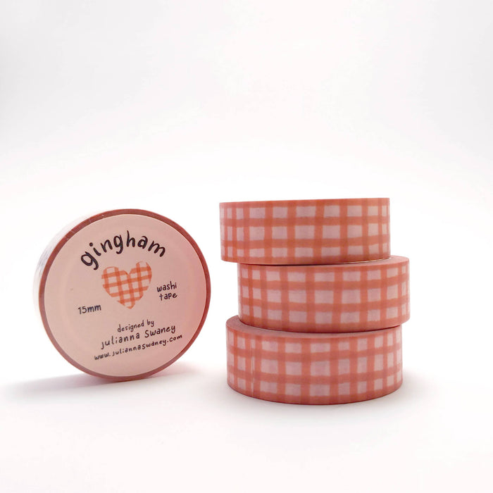 Red Gingham Washi Tape