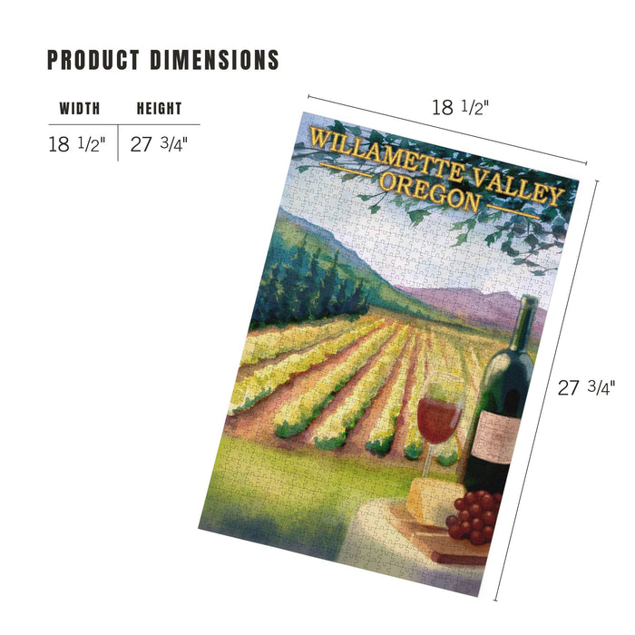 Willamette Valley Oregon Wine Country 1000-Piece Puzzle