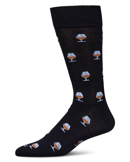 socks with brandy glasses