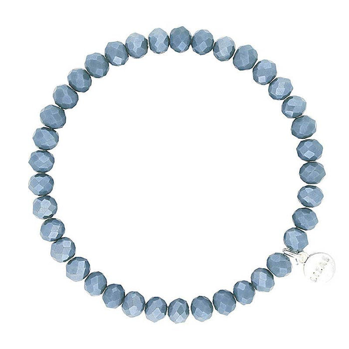 Nashville 6mm Crystal Bracelet- Light Sapphire