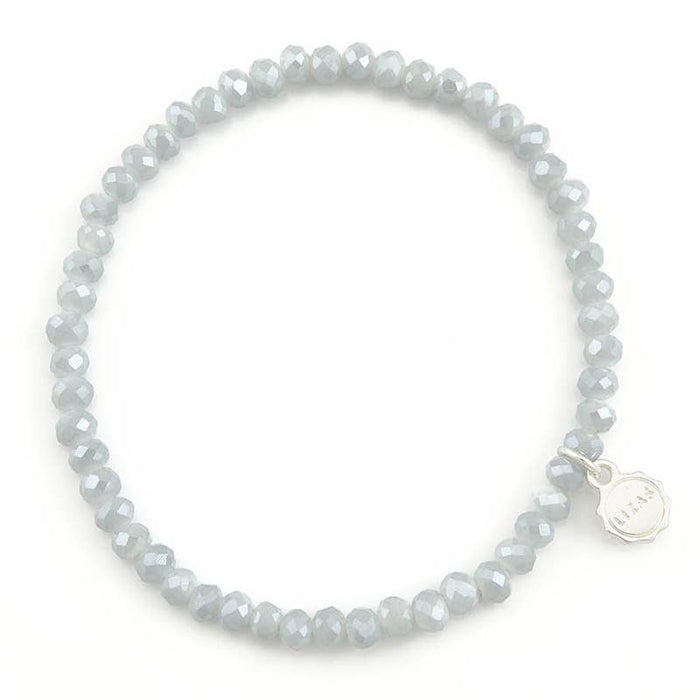 Knoxville 4mm Crystal Bracelet- Light Grey
