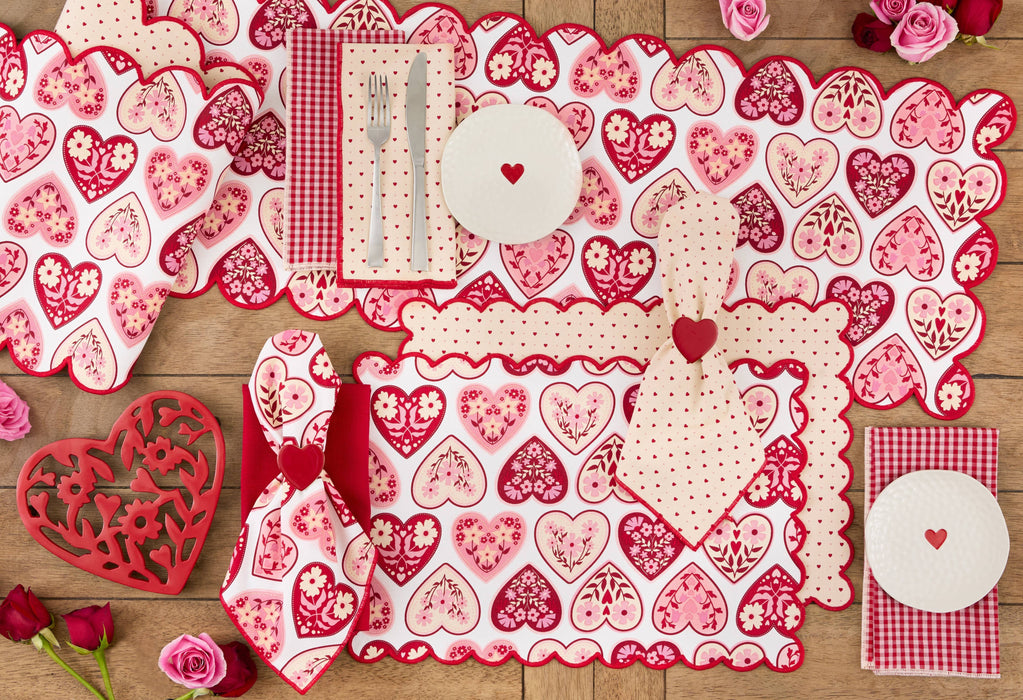 Valentine Gingham Napkin