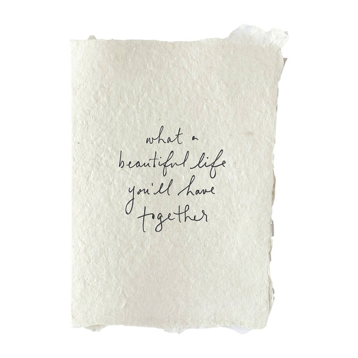 What a beautiful life together Card