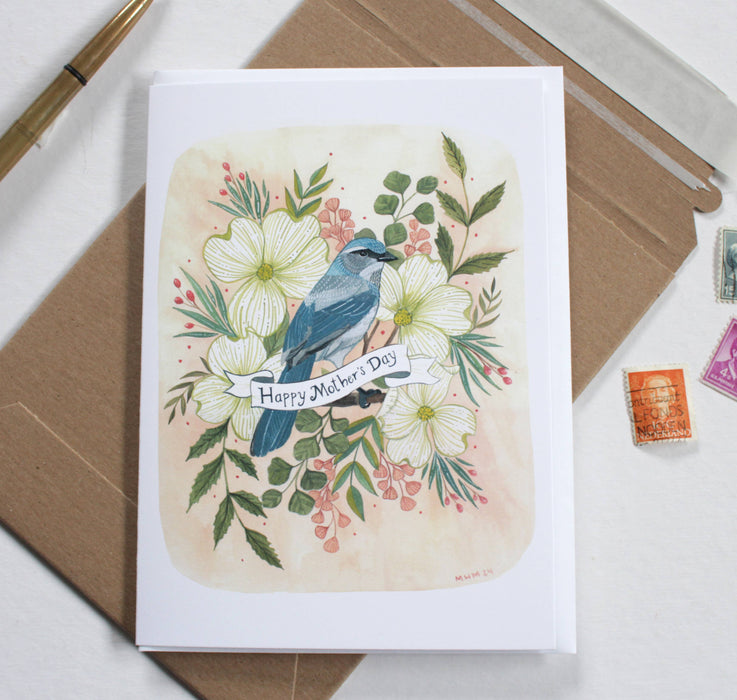 Blue Bird Mother's Day Card