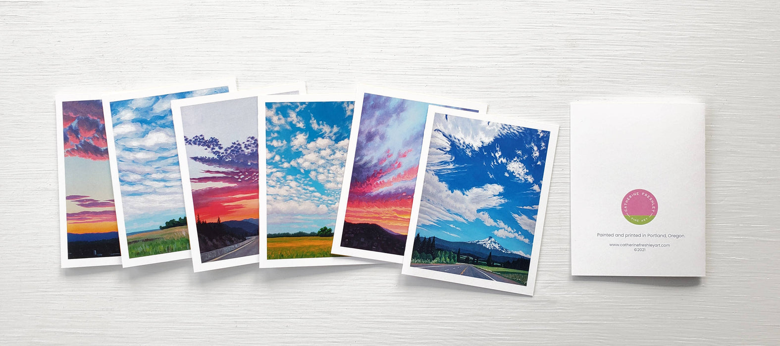 Greeting card - Mt. Hood in Cherry Season