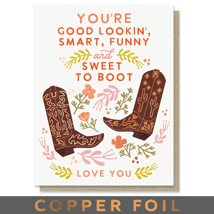 Sweet to Boot Love Card