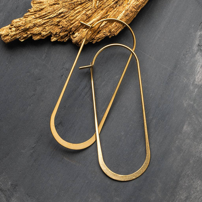Refined Earring Collection - Cosmic Oval/Gold
