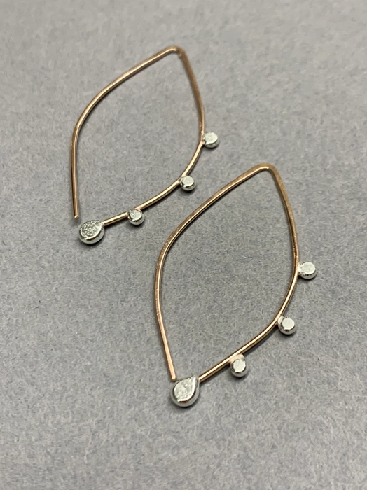 Small Bulb Hoop Earrings - GF