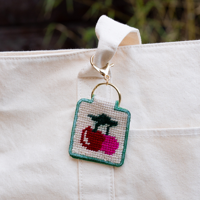 Needlepoint Keychain Kit - Cherries