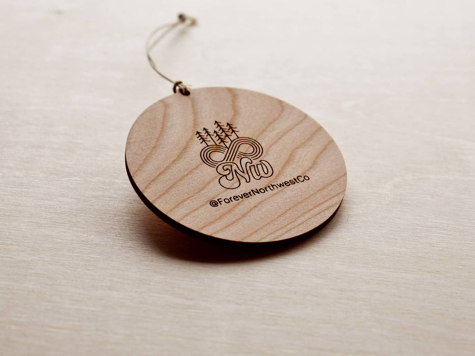 Oregon Wine Country Round Christmas Ornament