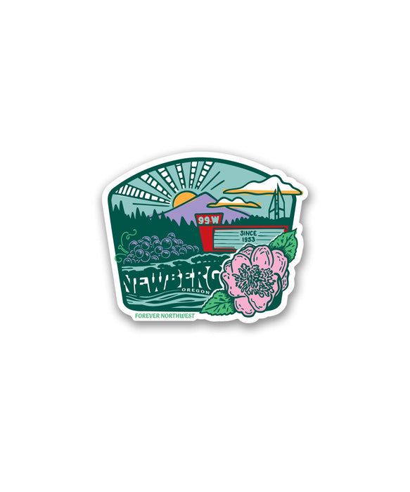 Newberg Oregon Sticker